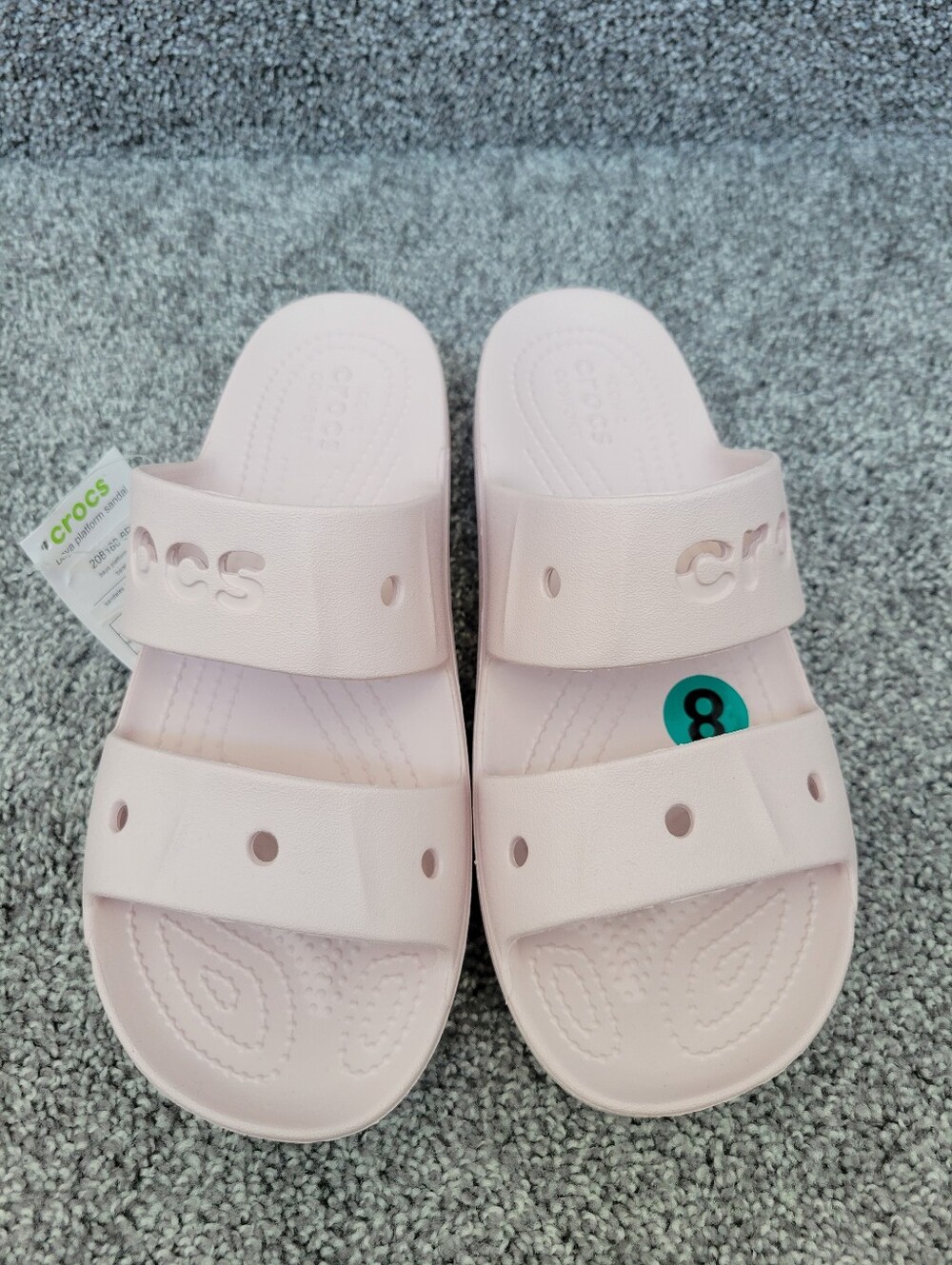 New CROCS Baya Platform Sandals Size 8 - Picture 4 of 5